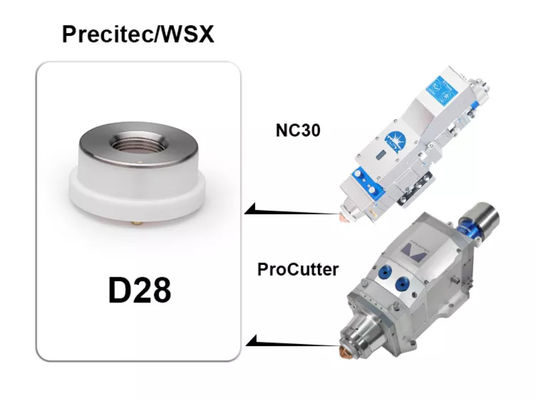 Precitec RayTools ινών λέιζερ κεραμικός κάτοχος ακροφυσίων δαχτυλιδιών D28mm κεραμικός