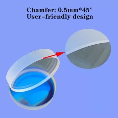 1064nm προστατευτικό παράθυρο Thk 9mm Dia 55mm φακών λέιζερ ινών